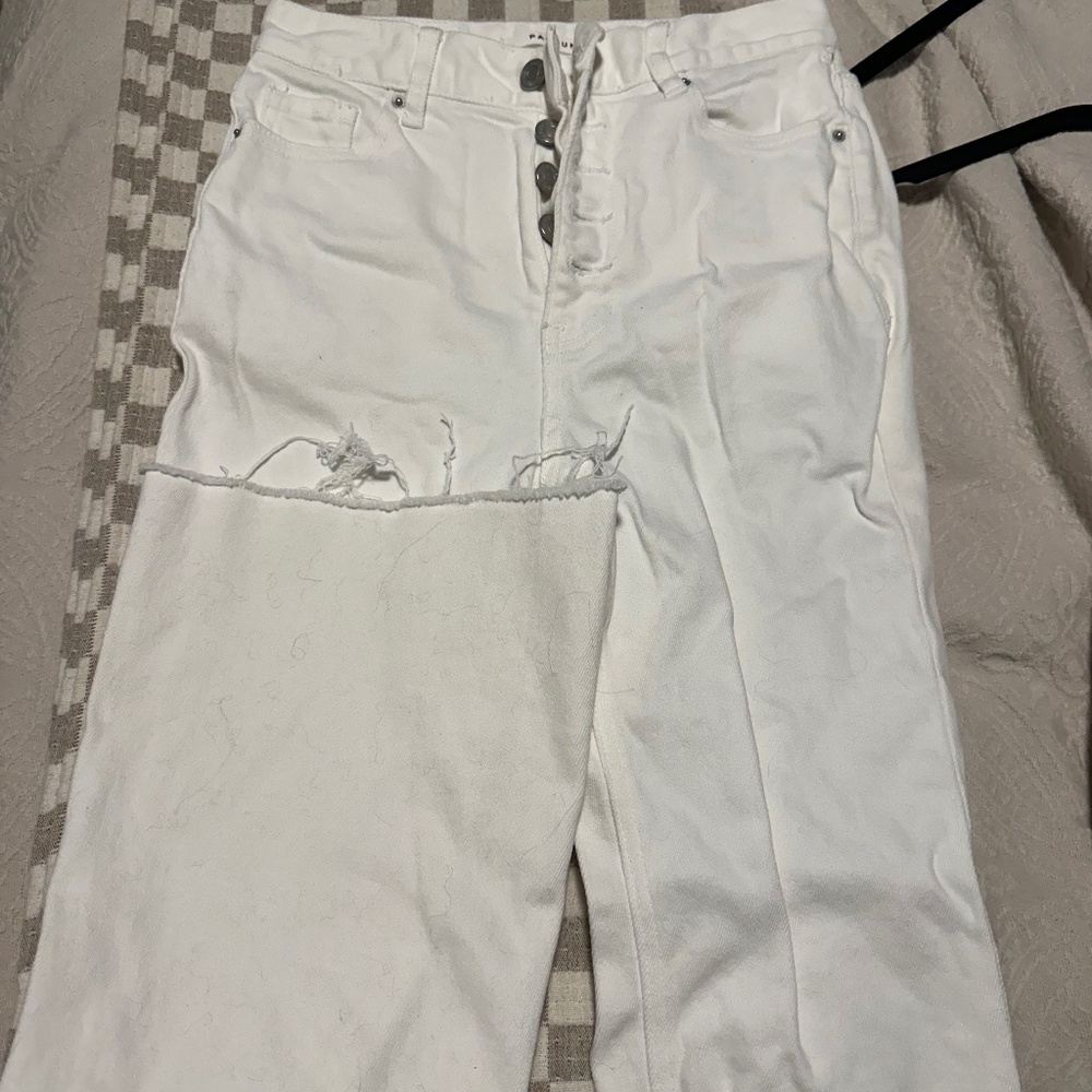 Pacsun boot cut white pants